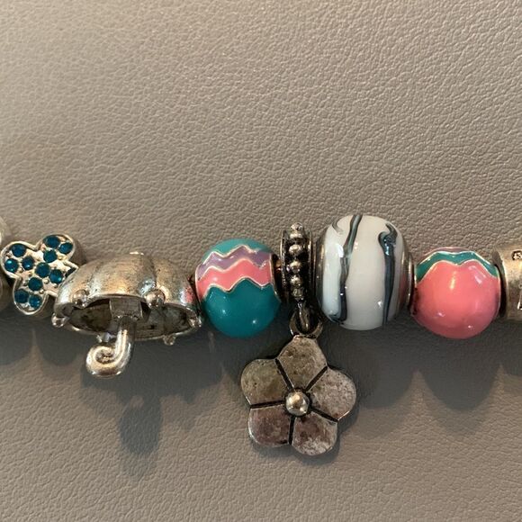 April Themed Vintage Charm Bracelet - Picture 2 of 5